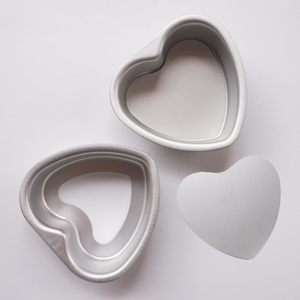 Molde para pastel en forma de corazón pequeño de 4 pulgadas, molde para pastel de corazón con fondo extraíble, molde para pastel de queso desmontable, pastel DIY Cakepan - Product Image 3