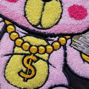Patchs d'anime uniques et durables en chenille, motif ours, à thermocoller, patch ours écoresponsable - Product Image 3