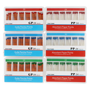 Materiali odontoiatri punto guttaperca Percha endodonzia in fibra di cotone punte odontoiatria Gp PP canale conica carta punto radice del dente - Product Image 3