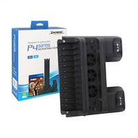 Support de charge et de refroidissement vertical TP4-882 pour PS4 Slim Pro avec ventilateur et station de charge pour PS4 Pro
