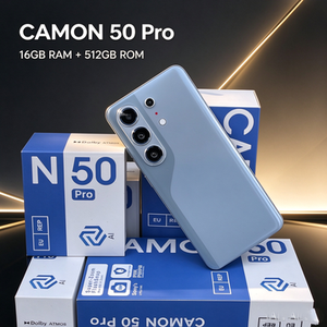 สมาร์ทโฟน Camon 50 Pro 5G ปลดล็อคแล้ว 24GB 512GB โทรศัพท์มือถือ จัดส่งฟรี - Product Image 1