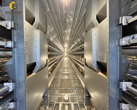Nouveau prix usine – Système de cages à poulets galvanisées à chaud à double alimentation latérale, haute productivité, pour fermes avicoles