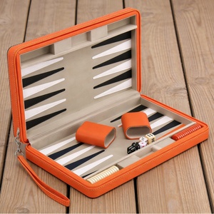 Set da Viaggio di Lusso Verde per Mini Giochi da Spiaggia: <span class=keywords><strong>Dama</strong></span> Magnetica e Backgammon Turco - Product Image 5