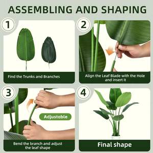 Planta Artificial de <span class=keywords><strong>Palmera</strong></span> Viajera Realista para Interiores y Exteriores, <span class=keywords><strong>Palmera</strong></span> Realista para Decoración de Sala de Estar, Oficina, Balcón y Jardín - Product Image 3