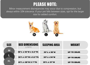 Waterproof and Washable Indoor Dog Bed Portable Orthopedic Nest with Boucle Cover <b>Plush</b> Rectangle Pet Nest with Solid Pattern - Product Image 2