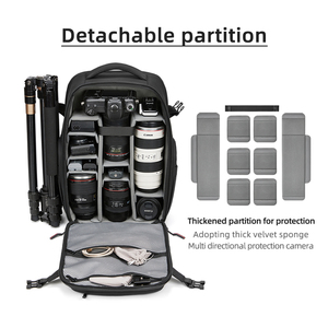 Sac à dos <span class=keywords><strong>pour</strong></span> appareil <span class=keywords><strong>photo</strong></span> au design attrayant, best-seller, <span class=keywords><strong>pour</strong></span> les voyages, sac à dos <span class=keywords><strong>pour</strong></span> <span class=keywords><strong>la</strong></span> photographie en plein air avec système MOLLE - Product Image 4