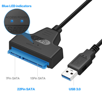 Câble de fournisseur de matériaux durables de qualité supérieure portable câble usb 3.0 vers sata