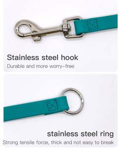 Kerah leher Paracord PVC gaya taktis kecil untuk kucing anjing nyaman lembut mudah dibersihkan panjang kustom beberapa warna Solid - Product Image 3