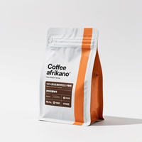 Sacs d'emballage biodégradables en kraft avec valve, personnalisés, à fermeture éclair, écologiques, pour café en grains