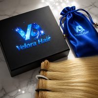 Vente en gros de cheveux humains vierges bruts à 100 %, Genius Weft, coupables, à l'aspect noué à la main, invisibles, super fins, micro-weft, sans retour de cheveux