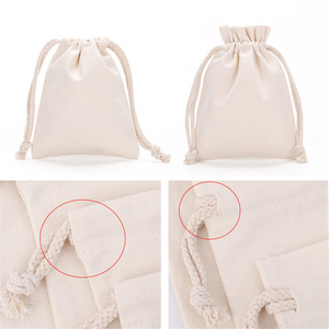 Wholesale Reusable Eco-Friendly Durable <b>Small</b> Custom Promotional Cotton <b>Drawstring</b> Packaging Gift Pouch <b>Bags</b> - Product Image 3