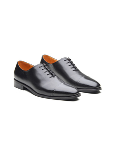 Chaussures Oxford en cuir pleine fleur importées pour hommes, à bout rond, avec fermeture à lacets, doublure en cuir DD et semelle Ortholite - Product Image 1