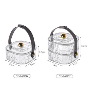 Fruit Basket Rectangle With Lid Modern Design For Living Room Party Snack Storage - Product Image 5