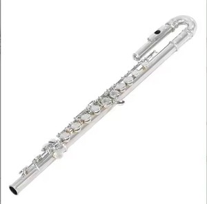 <span class=keywords><strong>Flauta</strong></span> Dulce Plateada de Fábrica, Instrumento de Concierto, <span class=keywords><strong>Flauta</strong></span> <span class=keywords><strong>Curva</strong></span> - Product Image 1