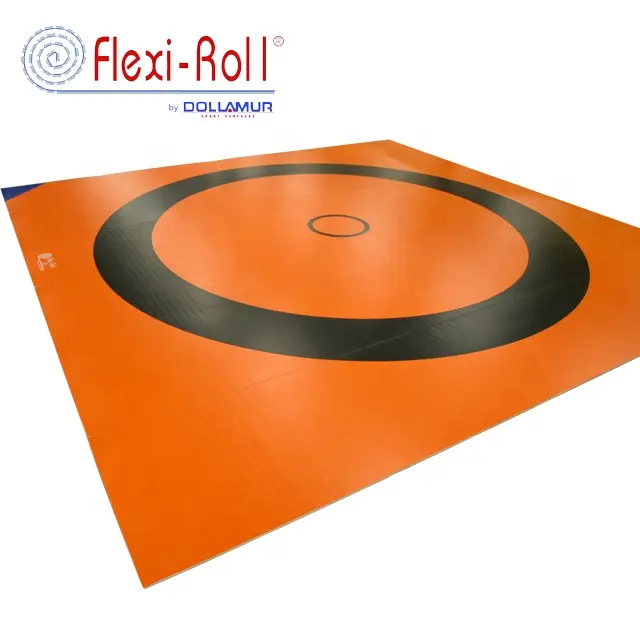 Dollamur Flexi-רול מחצלת קראטה אומנויות לחימה היאבקות ג 'ודו וושו התעמלות כושר Sanda הלם קליטת אור-משקל בטיחות