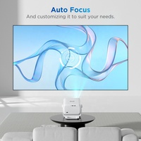 Proyector de Video para Cine en Casa Vidaa-TV System Oficial, 500ANSI Lúmenes, Nativo 1080P, Compatible con 4K, Mini Soporte, Pantalla Grande