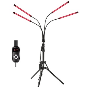 Dispositivo de Terapia de Luz Roja Ajustable de 4 Cabezas, 660nm 850nm, Doble Longitud de Onda, Soporte Ajustable para Ejercicio Corporal y Rehabilitación - Product Image 1