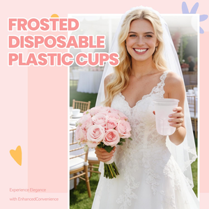 Gobelet en plastique en forme de U avec logo personnalisé pour mariage, 12oz, 16oz, 24oz, gobelet jetable transparent givré, gobelet en PP rigide pour smoothie, gobelet pour thé au lait à bulles - Product Image 3