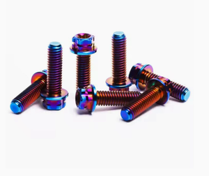 Hex Cap <b>Screws</b> Metric Aluminium Anodized Rainbow Finish Standard Thread - Product Image 1