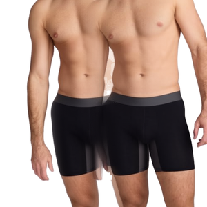 Hot Selling Mens Breathable Seamless Mid Rise Knitted Cotton <b>Boxer</b> Briefs Soft Stretch Comfortable Underwear Solid Color <b>Custom</b> - Product Image 1