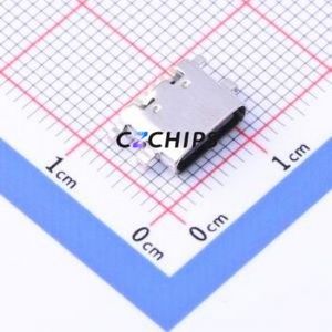 KH-TYPE-C-CB1.6-6P USB Connector SMD Connector Type-C Sink Board 6P - Product Image 1