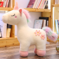 Jouets en peluche licorne Kawaii, 3 styles, poupée cheval, peluche douce, décoration de la maison pour enfants, cadeaux, oreiller, animal en peluche licorne, taille grande 25-100 cm
