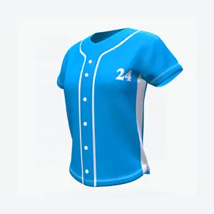 Sublimation Football Basketball Pattern Mens Jersey Baseball Softball Wear Sportswear Custom Baseball Shirts