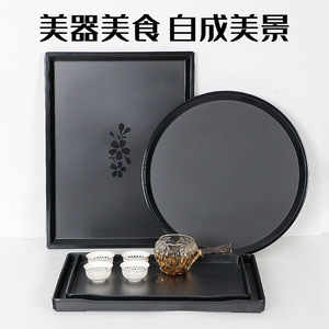 Xiangyuanmei tableware <b>melamine</b> tray rectangular restaurant serving <b>plate</b>, tableware, imitation porcelain hotel tea tray - Product Image 3