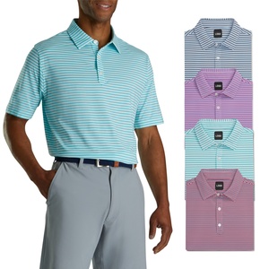 Biểu Tượng Tùy Chỉnh Mens Văn Phòng Thoáng Khí Chất Lượng Cao Sọc Hiệu Suất Golf Polo Áo Sơ Mi Sản Xuất Tại Trung Quốc - Product Image 1