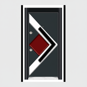 Porte de sécurité en acier moderne antivol économique pour une utilisation intérieure dans les hôtels, appartements et entrées résidentielles - Product Image 1