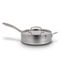 Ensemble de casseroles de haute qualité en acier inoxydable à motif martelé moderne, 8 pièces, fond antiadhésif pour cuisinière à induction, avec couvercle en verre