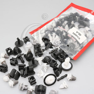 Clips de fixation pour panneaux de porte de voiture Vw, 100 pièces, attaches en nylon pour isolation du capot, connecteurs de buse d'eau - Product Image 2