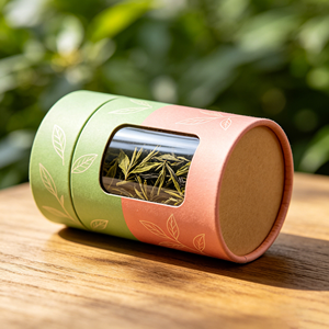 Custom Size 250g Cylindrical Eco-friendly Coffee Tea/loose Tea/ Tea Kraft <b>Paper</b> <b>Packaging</b> Round Tube Box Big - Product Image 3
