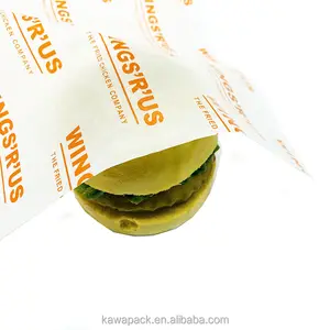 Sandwich Papel Verpakking Fastfood Papier Voor Borden