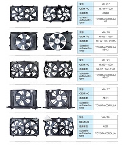 Conjunto de Ventilador de Refrigeración para Toyota <span class=keywords><strong>CHR</strong></span> 16363-47060, Motor sin Escobillas en Existencia para 1636347060 - Product Image 5