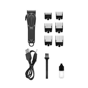 Kemei KM-1071 Alat Cukur Rambut Profesional Elektrik USB Isi Ulang, Pemangkas Rambut dengan Pisau Baja Karbon, Mesin Potong Rambut - Product Image 5