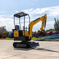 Máquina para Movimiento de Tierras HT10 Precios Económicos, Excavadora de 1 Tonelada, Fabricante Chino, Mini Excavadora Hidráulica en Venta