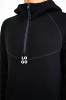 Thobe Homme Personnalisé Nouveau Design 2026 avec Capuche, Fermeture Éclair 1/4, Broderie et Impression LOGO, Manches Longues Style Marocain
