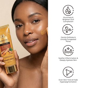 Exfoliante Facial de Cúrcuma, Orgánico, Suave, Iluminador con Niacinamida para Piel Sensible, Venta <span class=keywords><strong>al</strong></span> <span class=keywords><strong>por</strong></span> <span class=keywords><strong>Mayor</strong></span> de Marca Privada - Product Image 4