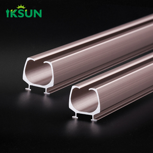 Heavy duty double straight track, sturdy structure for thick and layered <b>curtains</b> - Product Image 1