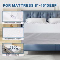 Drap tissé en coton satiné rayé 100% coton, fabriqué en Chine, tissu haute densité 315 fils, anti-acariens, housse de lit de luxe pour hôtel
