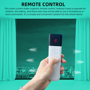 Motores para Cortinas con Control Remoto por Aplicación Tuya Smart Home, Velocidad Ajustable, Carga <span class=keywords><strong>de</strong></span> 2.0N 100kg, 5 Cables, WiFi Potente, para Hotel o Villa - Product Image 6