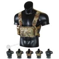 Equipo de aparejo de pecho táctico clásico estilo D3 Chaleco táctico de propósito general Chaleco táctico Bolsa de revista ligera MU