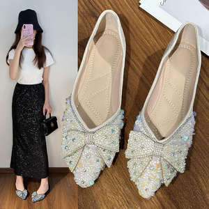 Nuevos Zapatos Planos de Lentejuelas con Punta en Pico para Mujer, Moda Otoñal, Elegantes y con Estilo - Product Image 3