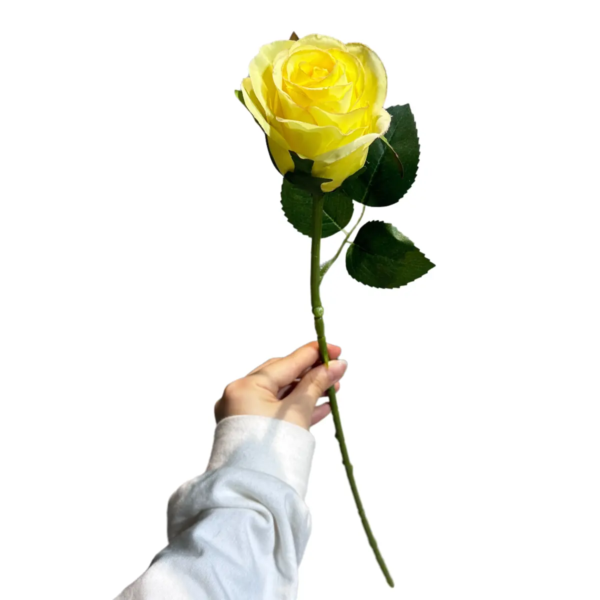 सुंदर और नवीनतम उत्पाद सफेद नकली फूल रेशम कृत्रिम फूल गुलाब शादी के घर की सजावट के लिए उपयोग किया जाता है