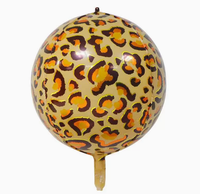 Ballons en aluminium à motif léopard, en forme de nœud, de cœur, d'étoile et de cercle, pour décoration de fête sur le thème de la jungle, vente en gros