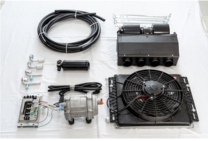 Vente flash : unité d'évaporateur <span class=keywords><strong>de</strong></span> climatisation automobile universelle 12V CC, assemblage, réfrigérant R134a - Product Image 3