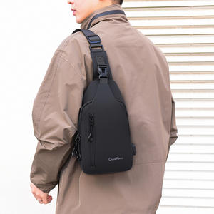 Bolso de Pecho para Hombre ChateKairui, Color Gris Negro, Material de Revestimiento Sólido, Transpirable, Moderno, para Viajes de Ocio, Primavera 2026 - Product Image 6
