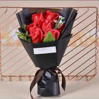 Bouquet de fleurs décoratives pour la saint valentin des mères, Rose, savon en forme de petite amie, prix bas, pour Festival