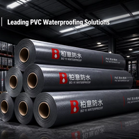 Film imperméable en PVC de qualité industrielle, membrane résistante aux produits chimiques pour les stations d'épuration